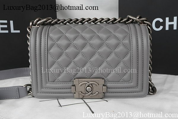 Boy Chanel mini Flap Bag Original Sheepskin A67085 Grey Boy Chanel mini Flap Bag Original Sheepskin A67085 Grey