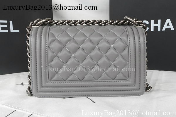 Boy Chanel mini Flap Bag Original Sheepskin A67085 Grey Boy Chanel mini Flap Bag Original Sheepskin A67085 Grey
