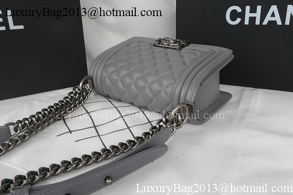 Boy Chanel mini Flap Bag Original Sheepskin A67085 Grey Boy Chanel mini Flap Bag Original Sheepskin A67085 Grey