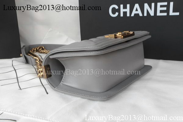 Boy Chanel mini Flap Bag Original Sheepskin A67085 Grey Boy Chanel mini Flap Bag Original Sheepskin A67085 Grey