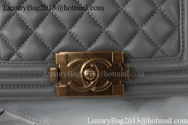 Boy Chanel mini Flap Bag Original Sheepskin A67085 Grey Boy Chanel mini Flap Bag Original Sheepskin A67085 Grey