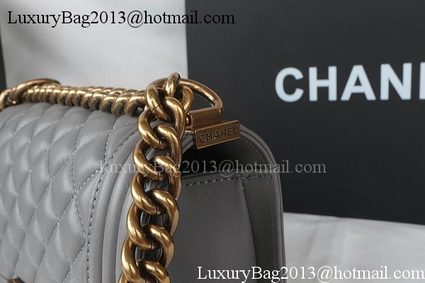 Boy Chanel mini Flap Bag Original Sheepskin A67085 Grey Boy Chanel mini Flap Bag Original Sheepskin A67085 Grey