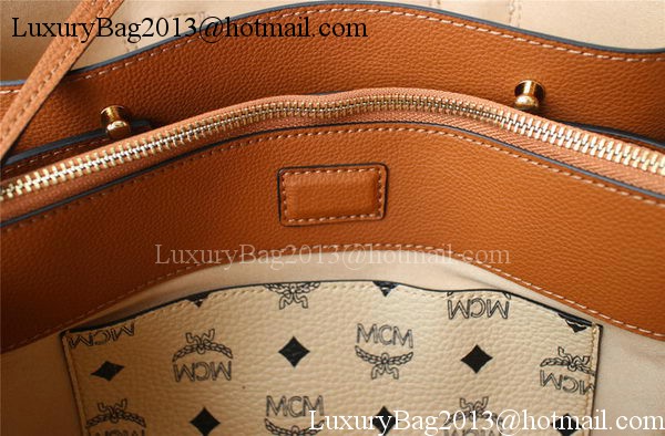 MCM Milla Tote Bag Calfskin Leather MCM1180 Wheat MCM Milla Tote Bag Calfskin Leather MCM1180 Wheat