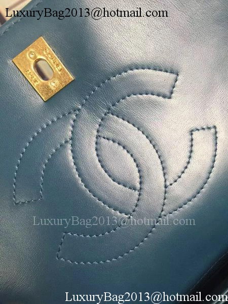 Chanel Classic Top Flap Bag Original Sheepskin Leather A92236 Blue Chanel Classic Top Flap Bag Original Sheepskin Leather A92236 Blue