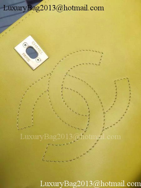 Chanel Classic Top Flap Bag Original Sheepskin Leather A92236 Yellow Chanel Classic Top Flap Bag Original Sheepskin Leather A92236 Yellow