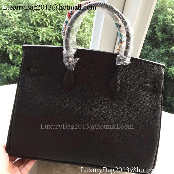 Hermes Birkin 35CM Tote Bag Black Litchi Leather BK35 Gold Hermes Birkin 35CM Tote Bag Black Litchi Leather BK35 Gold