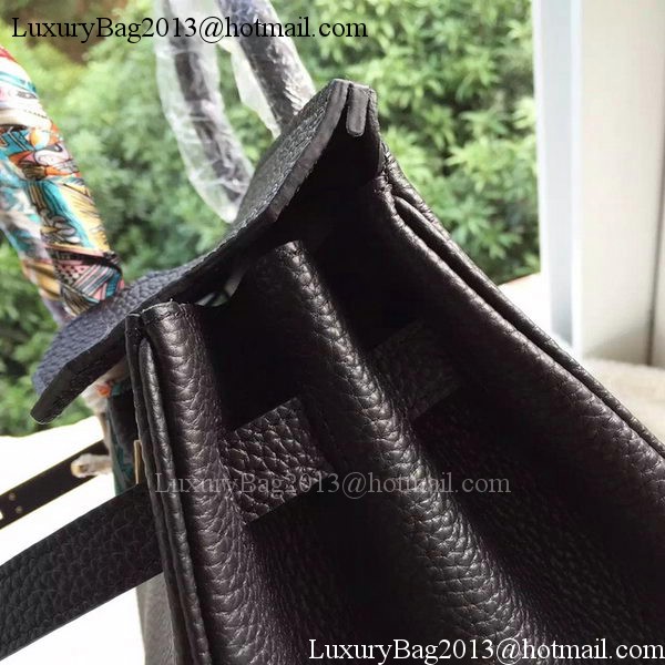Hermes Birkin 35CM Tote Bag Black Litchi Leather BK35 Gold Hermes Birkin 35CM Tote Bag Black Litchi Leather BK35 Gold