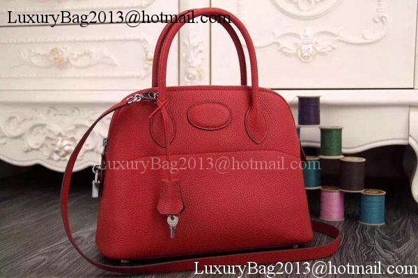 Hermes Bolide 37CM Calfskin Leather Tote Bag B1004 Red Hermes Bolide 37CM Calfskin Leather Tote Bag B1004 Red