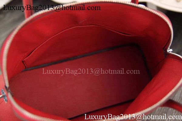 Hermes Bolide 37CM Calfskin Leather Tote Bag B1004 Red Hermes Bolide 37CM Calfskin Leather Tote Bag B1004 Red