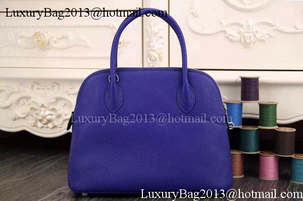 Hermes Bolide 37CM Calfskin Leather Tote Bag B1004 Royal Hermes Bolide 37CM Calfskin Leather Tote Bag B1004 Royal