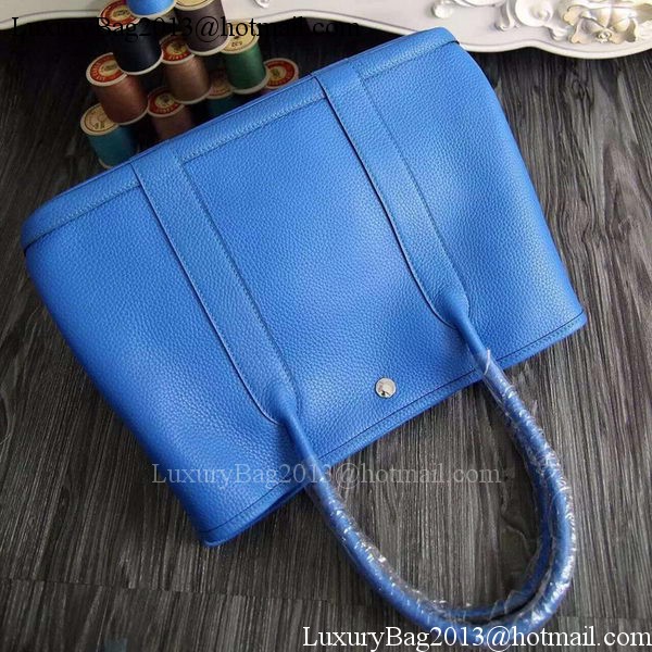 Hermes Garden Party 36cm 30cm Tote Bag Original Leather Blue Hermes Garden Party 36cm 30cm Tote Bag Original Leather Blue