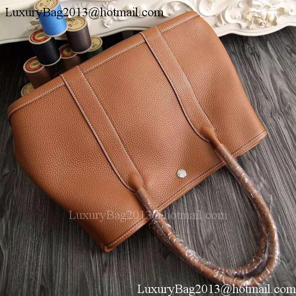 Hermes Garden Party 36cm 30cm Tote Bag Original Leather Brown Hermes Garden Party 36cm 30cm Tote Bag Original Leather Brown