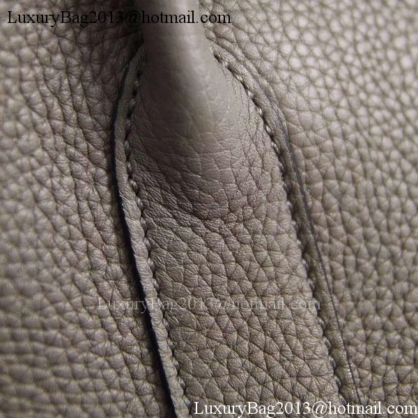 Hermes Garden Party 36cm 30cm Tote Bag Original Leather Dark Grey Hermes Garden Party 36cm 30cm Tote Bag Original Leather Dark Grey