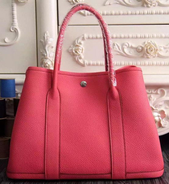 Hermes Garden Party 36cm 30cm Tote Bag Original Leather Light Red