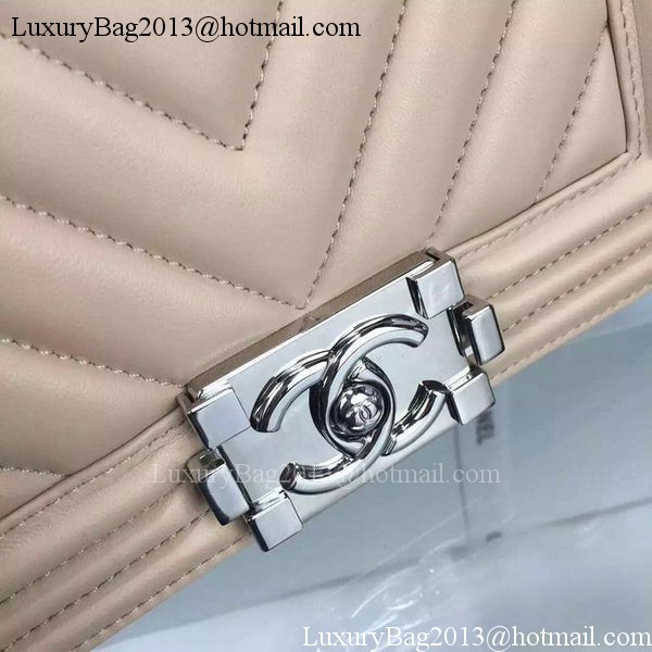 Boy Chanel mini Flap Bag Original Chevron Nubuck Leather A5707 Apricot Boy Chanel mini Flap Bag Original Chevron Nubuck Leather A5707 Apricot