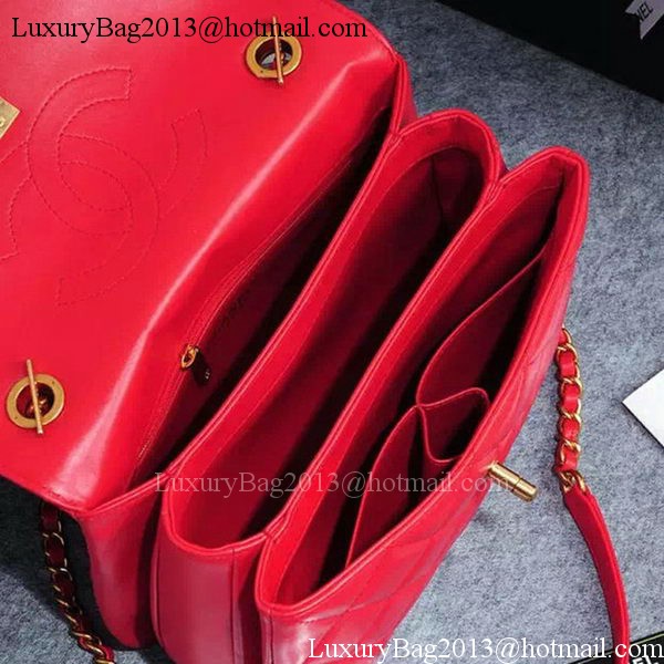 Chanel Classic Top Flap Bag Original Sheepskin Leather A92236 Red Chanel Classic Top Flap Bag Original Sheepskin Leather A92236 Red