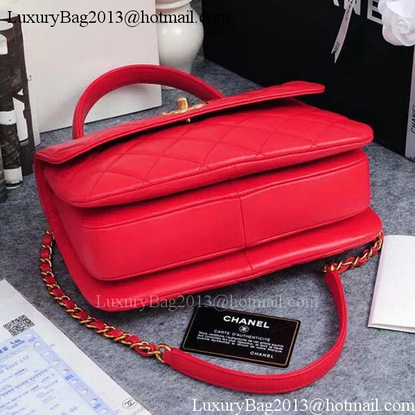 Chanel Classic Top Flap Bag Original Sheepskin Leather A92236 Red Chanel Classic Top Flap Bag Original Sheepskin Leather A92236 Red