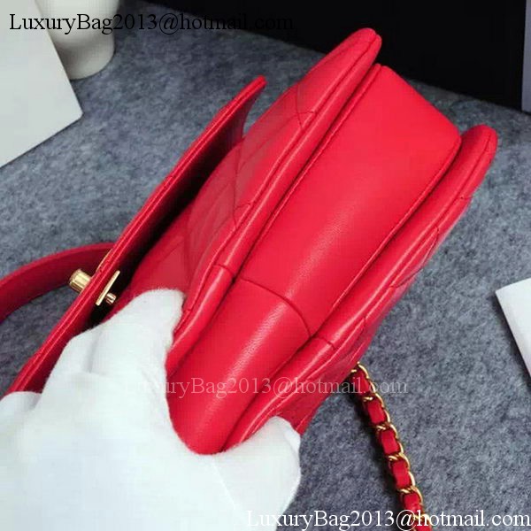 Chanel Classic Top Flap Bag Original Sheepskin Leather A92236 Red Chanel Classic Top Flap Bag Original Sheepskin Leather A92236 Red