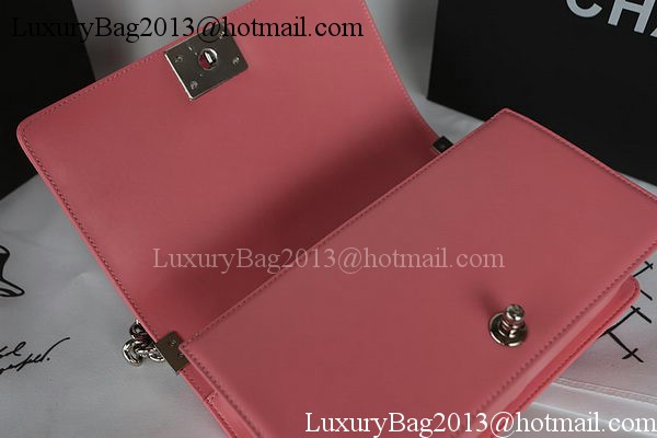 Boy Chanel Flap Bag Original Chevron Sheepskin A67025 Pink Boy Chanel Flap Bag Original Chevron Sheepskin A67025 Pink