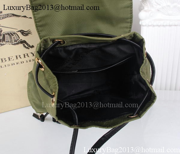 Burberry Backpack Fabric BU40166 Green Burberry Backpack Fabric BU40166 Green