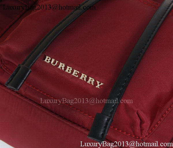 Burberry Backpack Fabric BU40166 Red Burberry Backpack Fabric BU40166 Red