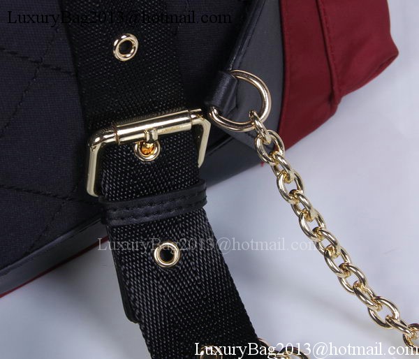 Burberry Large Backpack Fabric BU41048 Red Burberry Large Backpack Fabric BU41048 Red