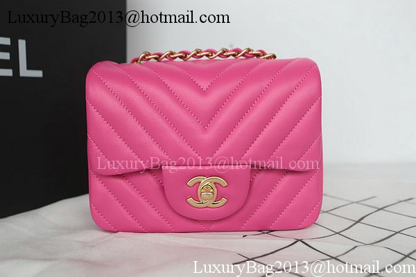 Chanel Classic MINI Flap Bag Sheepskin Leather A1115 Rose Chanel Classic MINI Flap Bag Sheepskin Leather A1115 Rose