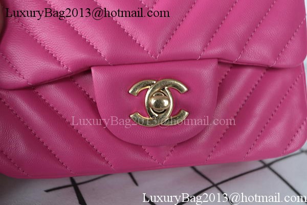 Chanel Classic MINI Flap Bag Sheepskin Leather A1115 Rose Chanel Classic MINI Flap Bag Sheepskin Leather A1115 Rose
