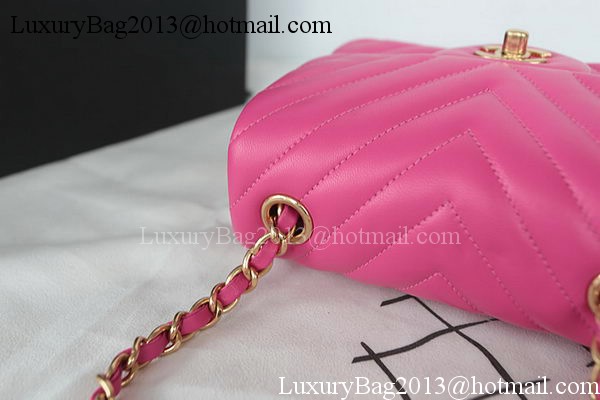 Chanel Classic MINI Flap Bag Sheepskin Leather A1115 Rose Chanel Classic MINI Flap Bag Sheepskin Leather A1115 Rose