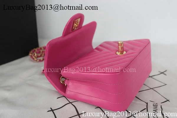 Chanel Classic MINI Flap Bag Sheepskin Leather A1115 Rose Chanel Classic MINI Flap Bag Sheepskin Leather A1115 Rose