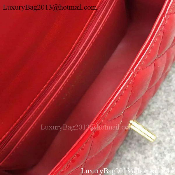 Chanel 2.55 Series Double Flap Bag Burgundy Original Patent Leather CF7024 Gold Chanel 2.55 Series Double Flap Bag Burgundy Original Patent Leather CF7024 Gold