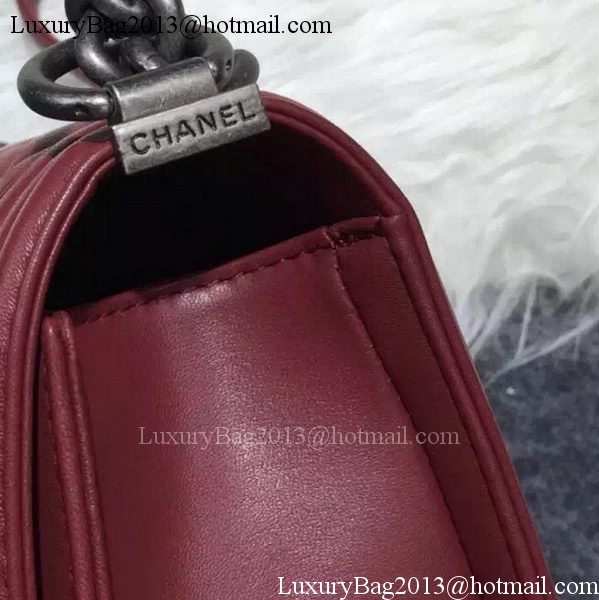 Chanel Boy Flap Shoulder Bag Burgundy Original Sheepskin Leather A67085 Silver Chanel Boy Flap Shoulder Bag Burgundy Original Sheepskin Leather A67085 Silver