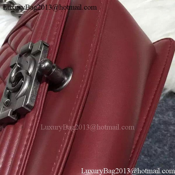 Chanel Boy Flap Shoulder Bag Burgundy Original Sheepskin Leather A67085 Silver Chanel Boy Flap Shoulder Bag Burgundy Original Sheepskin Leather A67085 Silver