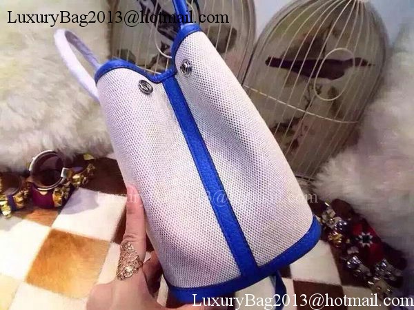 Hermes Garden Party 36cm Tote Bags Canvas HGP1927 Blue Hermes Garden Party 36cm Tote Bags Canvas HGP1927 Blue