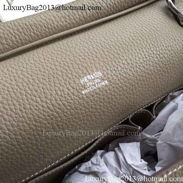 Hermes Jypsiere 31CM Shoulder Bag Calfskin Leather H0880 Grey Hermes Jypsiere 31CM Shoulder Bag Calfskin Leather H0880 Grey