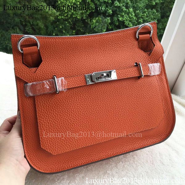 Hermes Jypsiere 31CM Shoulder Bag Calfskin Leather H0880 Orange Hermes Jypsiere 31CM Shoulder Bag Calfskin Leather H0880 Orange