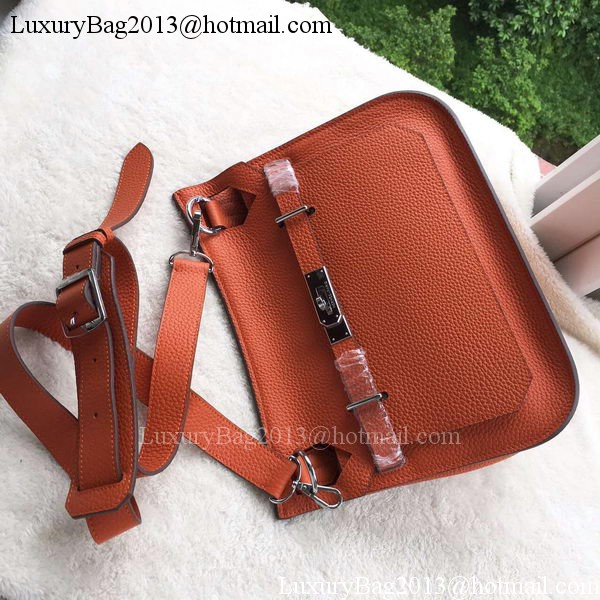 Hermes Jypsiere 31CM Shoulder Bag Calfskin Leather H0880 Orange Hermes Jypsiere 31CM Shoulder Bag Calfskin Leather H0880 Orange