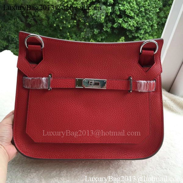Hermes Jypsiere 31CM Shoulder Bag Calfskin Leather H0880 Red Hermes Jypsiere 31CM Shoulder Bag Calfskin Leather H0880 Red