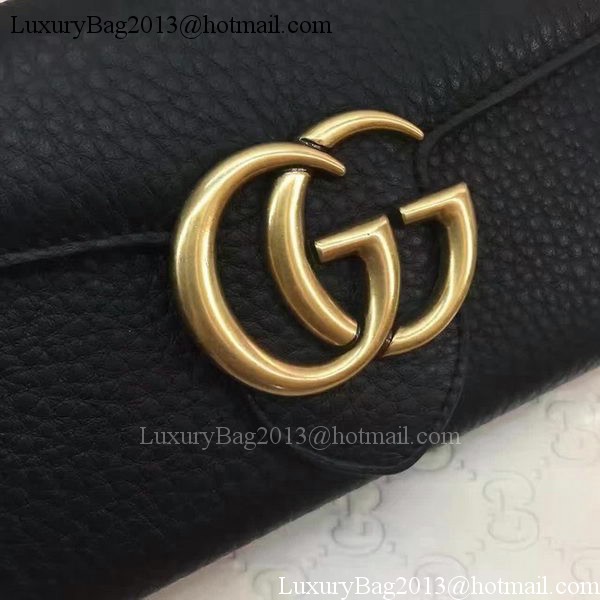 Gucci GG Marmont Continental Wallet 400586 Black Gucci GG Marmont Continental Wallet 400586 Black