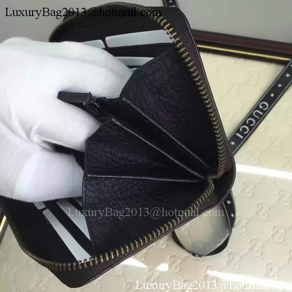 Gucci Leather Zip Around Wallet 456117 Black Gucci Leather Zip Around Wallet 456117 Black