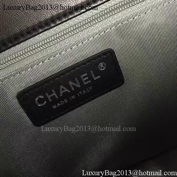 Boy Chanel Flap Bag Black Original Sheepskin Leather A67088 Silver Boy Chanel Flap Bag Black Original Sheepskin Leather A67088 Silver