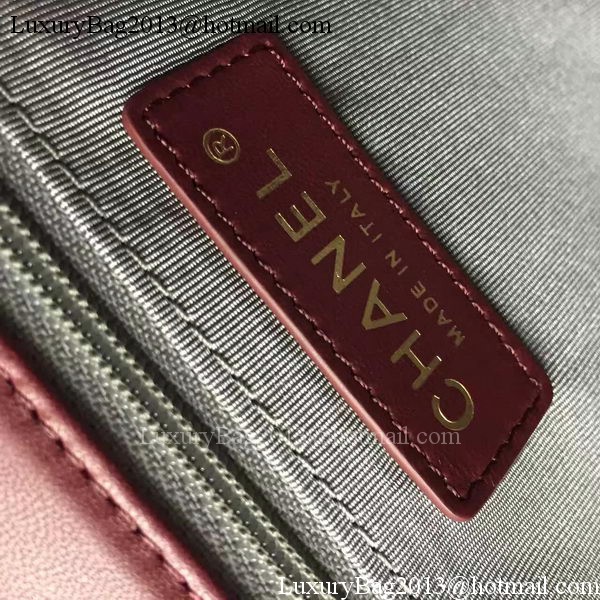 Boy Chanel Flap Bag Wine Original Sheepskin Leather A67088 Gold Boy Chanel Flap Bag Wine Original Sheepskin Leather A67088 Gold
