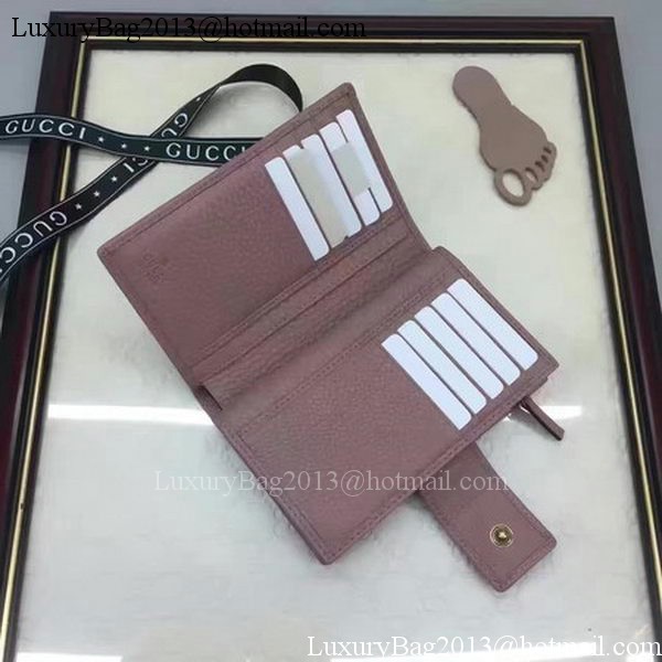 Gucci Calfskin Leagther Wallet 337023 Pink Gucci Calfskin Leagther Wallet 337023 Pink