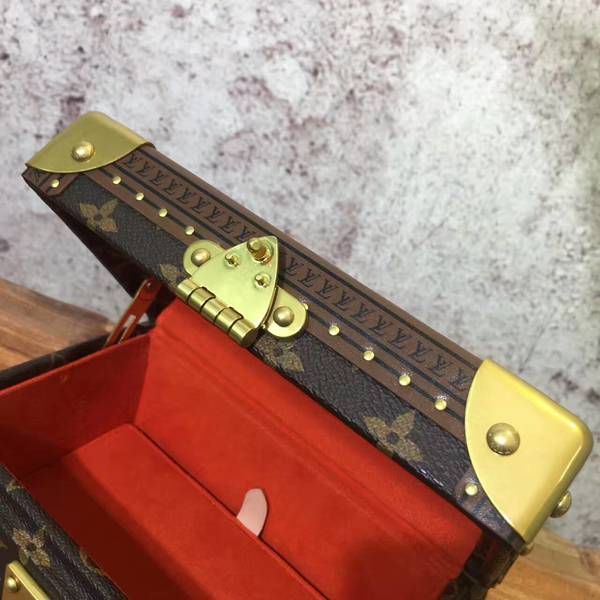 Louis Vuitton Mini Monogram Canvas Treasure Box 40665 Light Red Louis Vuitton Mini Monogram Canvas Treasure Box 40665 Light Red