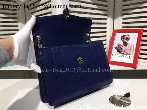 BVLGARI Medium Shoulder Bag Calfskin Leather BG2281 Royal BVLGARI Medium Shoulder Bag Calfskin Leather BG2281 Royal