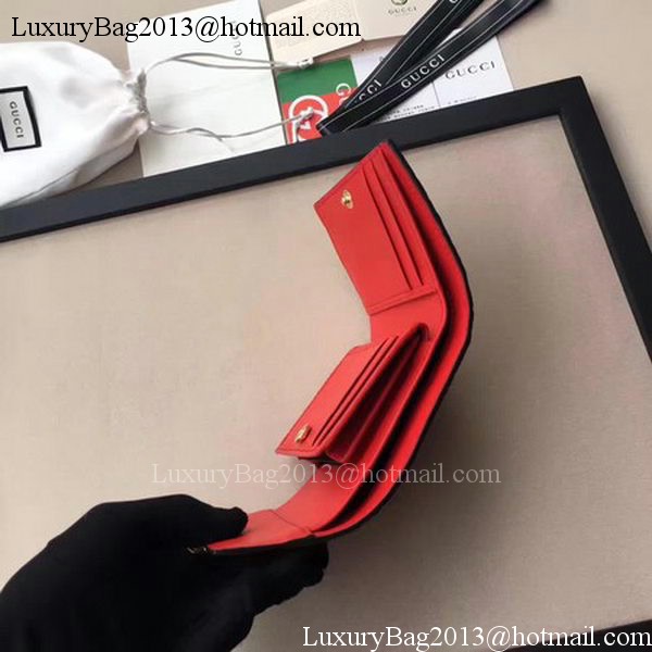 Gucci Signature Leather Padlock Wallet 453155 Red Gucci Signature Leather Padlock Wallet 453155 Red