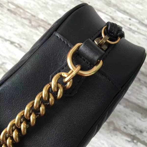 Gucci GG Marmont Matelasse Shoulder Bag 447632A Black Gucci GG Marmont Matelasse Shoulder Bag 447632A Black