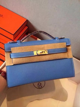 Hermes Kelly 22cm Tote Bag Original Leather KL22 Blue Hermes Kelly 22cm Tote Bag Original Leather KL22 Blue
