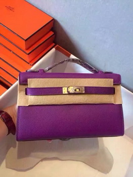Hermes Kelly 22cm Tote Bag Original Leather KL22 Purple Hermes Kelly 22cm Tote Bag Original Leather KL22 Purple