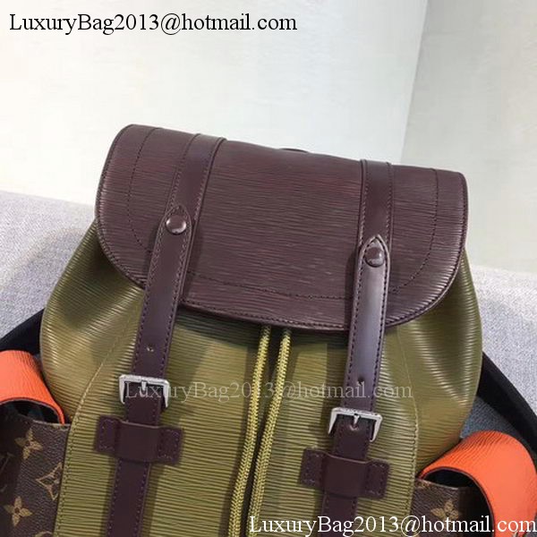 Louis Vuitton Epi Leather CHRISTOPHER PM Bag M58868 Khaki Louis Vuitton Epi Leather CHRISTOPHER PM Bag M58868 Khaki